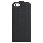 Karl Lagerfeld Kameo Collection Pure Leather Hard Case with Flap for iPhone 5s／5 Kameo Black KLFLP5KBL