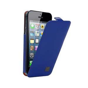 KENZO iPhone 5s／5 leather folder case K plate blue KENZOCHIKCOXIP5B