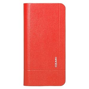 OZAKI O！coat Aim Folio Leather Case w／Card Pocket for iPhone 5 Red OC552AN