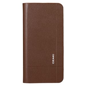 OZAKI O！coat Aim Folio Leather Case w／Card Pocket for iPhone 5 Brown OC552SY