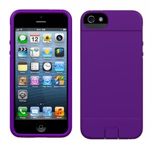 Sumajin Slim TPU Case for iPhone 5s／5 Purple SUMTPUIP5-PL