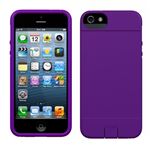 Sumajin Slim TPU Case for iPhone 5s／5 Purple SUMTPUIP5-PL