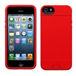 Sumajin Slim TPU Case for iPhone 5s／5 Red SUMTPUIP5-RD