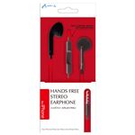 エアージェイ HANDS FREE STEREO EARPHONE FOR IPHONE BK HA-ES39 BK