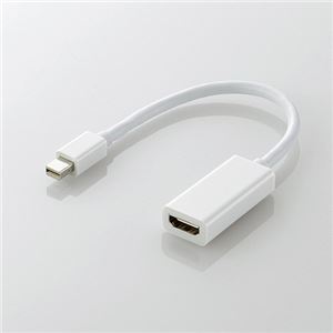 エレコム Mini DisplayPort-HDMI変換アダプタ AD-MDPHDMIWH