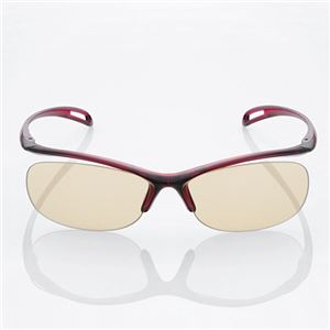 エレコム ブルーライト対策眼鏡“PC GLASSES"（65%カット） OG-YBLP01WN - 拡大画像