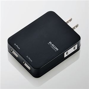 エレコム iPhone用 USB充電ポート付きタップ T-UH01-12200BK