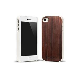 RECOVER iPhone 5 Wood Case Ebony White R-EBONY-W