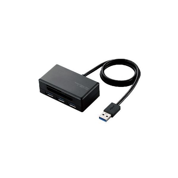 エレコム USB3.0ハブ付きメモリリーダライタ MR3-H009BKf00
