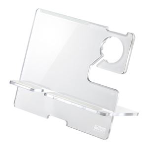 サンワサプライ AppleWatch・iPhone用充電スタンド（ホワイト） PDA-STN12W - 拡大画像