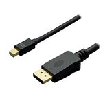 ミヨシ 4K対応miniDisplayPort-HDMIケーブル 2m ブラック DPC-4KHD20／BK