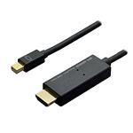 ミヨシ 4K対応miniDisplayPort-HDMIケーブル 3m ブラック DPC-4KHD30／BK