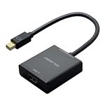 ミヨシ 4K対応miniDisplayPort-HDMIブラック ブラック DPA-4KHD01／BK