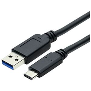 ミヨシ USB3.1ケーブル C-Aコネクタ 1m 黒 USB-CA310／BK