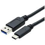 ミヨシ USB3.1ケーブル C-Aコネクタ 1m 黒 USB-CA310／BK