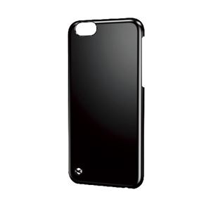 エレコム iPhone6s／6用シェルカバー／ストラップホール付／ブラック PM-A15PVSTBK - 拡大画像