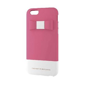 エレコム iPhone6s／6用シリコンケース／リボン／ピンク PM-A15SCG03 - 拡大画像