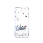 エレコム iPhone6s／6用ソフトケース／アップルテクスチャー／アリス（シルバー） PM-A15UCAT02