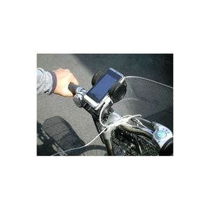 （まとめ）ITPROTECH 自転車用携帯端末ホルダー「BICYCLE PHONE HOLDER」 IPT-SHH-BK【×5セット】