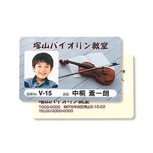 （まとめ）サンワサプライ インクジェット用IDカード（穴なし） JP-ID03【×5セット】 - 拡大画像