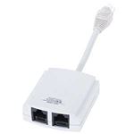 （まとめ）サンワサプライ RJ45分配器 TEL-RJ45Y【×3セット】