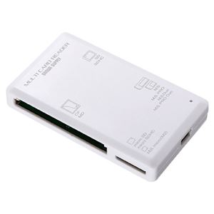 (まとめ)サンワサプライ USB2.0カードリーダー ADR-ML1W【×3セット】 商品画像