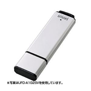 （まとめ）サンワサプライ USB2.0メモリ1Gシルバー UFD-A1G2SVK【×3セット】 - 拡大画像