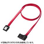 （まとめ）サンワサプライ 右L型シリアルATA3ケーブル TK-SATA3-03RL【×3セット】