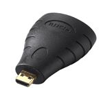 （まとめ）サンワサプライ HDMI変換アダプタマイクロHDMI AD-HD09MC【×3セット】