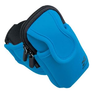 （まとめ）サンワサプライ アームバンドスポーツケース（ブルー） PDA-MP3C8BL【×3セット】 - 拡大画像