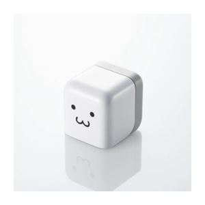 （まとめ）エレコム iPod／iPhone用 キューブ型AC充電器 AVA-ACU01F1【×3セット】 - 拡大画像