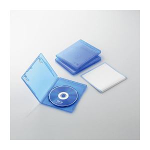 (まとめ)エレコム Blu-rayディスクケース(1枚収納タイプ) CCD-BLU103CBU【×10セット】 商品写真