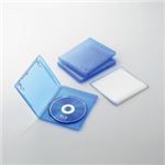 （まとめ）エレコム Blu-rayディスクケース（1枚収納タイプ） CCD-BLU103CBU【×10セット】