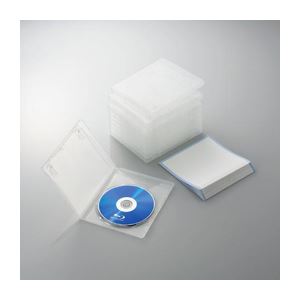 （まとめ）エレコム Blu-rayディスクケース（1枚収納タイプ） CCD-BLU110CR【×5セット】 - 拡大画像