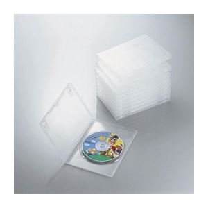 （まとめ）エレコム DVDトールケース CCD-DVD03CR【×5セット】 - 拡大画像