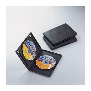 (まとめ)エレコム DVDトールケース CCD-DVD04BK(×20セット) b04