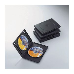 （まとめ）エレコム DVDトールケース CCD-DVD05BK【×10セット】 - 拡大画像