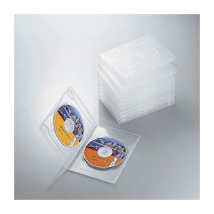 （まとめ）エレコム DVDトールケース CCD-DVD06CR【×5セット】 - 拡大画像