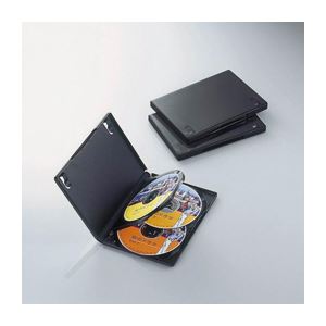 (まとめ)エレコム DVDトールケース CCD-DVD08BK(×10セット) b04