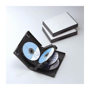 (まとめ)エレコム DVDトールケース CCD-DVD10BK【×3セット】 商品画像