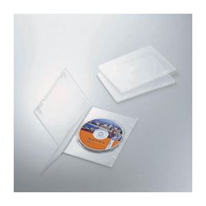 （まとめ）エレコム スリムDVDトールケース CCD-DVDS01CR【×20セット】 - 拡大画像