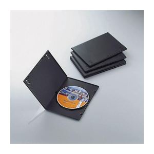（まとめ）エレコム スリムDVDトールケース CCD-DVDS02BK【×20セット】 - 拡大画像