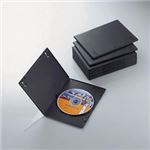 （まとめ）エレコム スリムDVDトールケース CCD-DVDS03BK【×10セット】