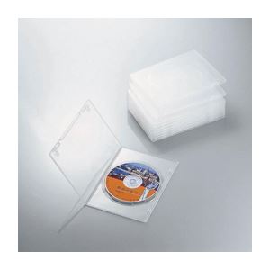 (まとめ)エレコム スリムDVDトールケース CCD-DVDS03CR【×10セット】 商品画像