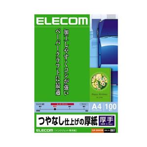 （まとめ）エレコム つやなし仕上げの厚紙 EJK-SAA4100【×5セット】 - 拡大画像