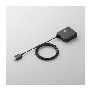 （まとめ）ロジテック Walkman専用充電ケーブル／ブラック LPA-ACWD01BK【×2セット】 - 拡大画像