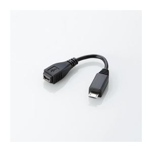 （まとめ）エレコム Micro-USB変換アダプタ（USB Mini-B用） MPA-MFMB【×5セット】 - 拡大画像