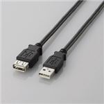 （まとめ）エレコム USB2.0延長ケーブル（A-A延長タイプ） U2C-E10BK【×10セット】