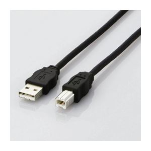 （まとめ）エレコム エコUSBケーブル（A-B・3m） USB2-ECO30【×5セット】 - 拡大画像