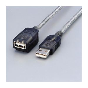 (まとめ)エレコム マグネット内蔵USB延長ケーブル USB-EAM1GT(×5セット) b04